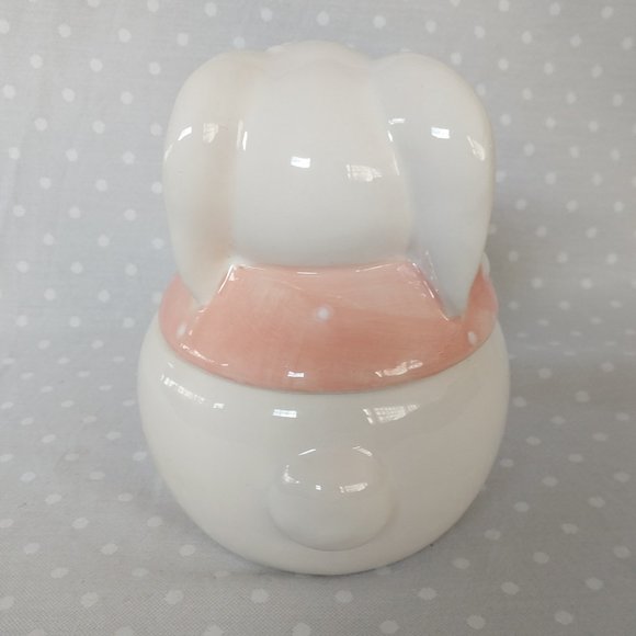 10 Strawberry Street Small Ceramic Chubby Rabbit Jar - Picture 5 of 7